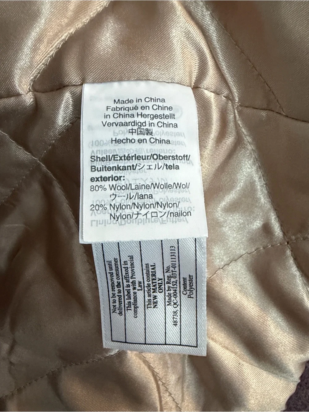 J. Crew Lodge Coat Dusty Mauve Wool Zip-Front Pea Coat - Picture 11 of 13